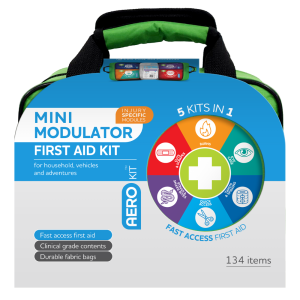 AEROKIT 3 Series Modular Mini Softpack First Aid Kit 25 x 15 x 21.5cm