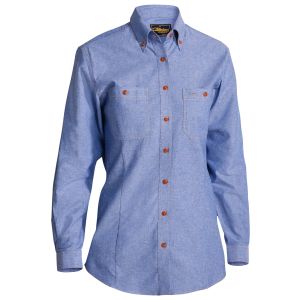 Women's Chambray Shirt-Long Sleeve